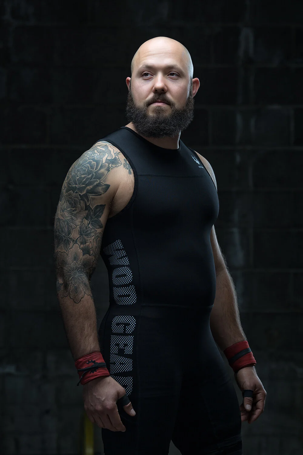 Professional commercial portrait photography featuring Crossfit brand WOD Gear.