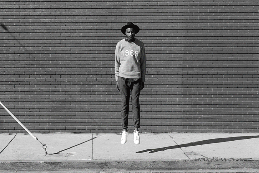 Animated GIF featuring model Eric Lloyd.