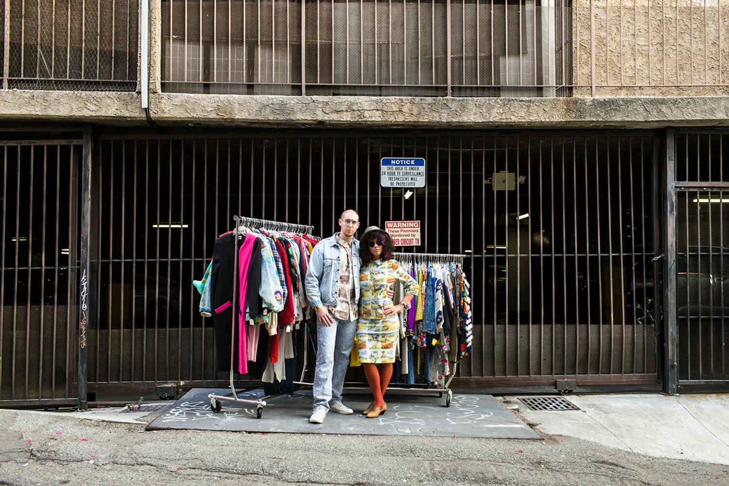 Professional editorial portrait photography featuring clothing brand VintAGE.