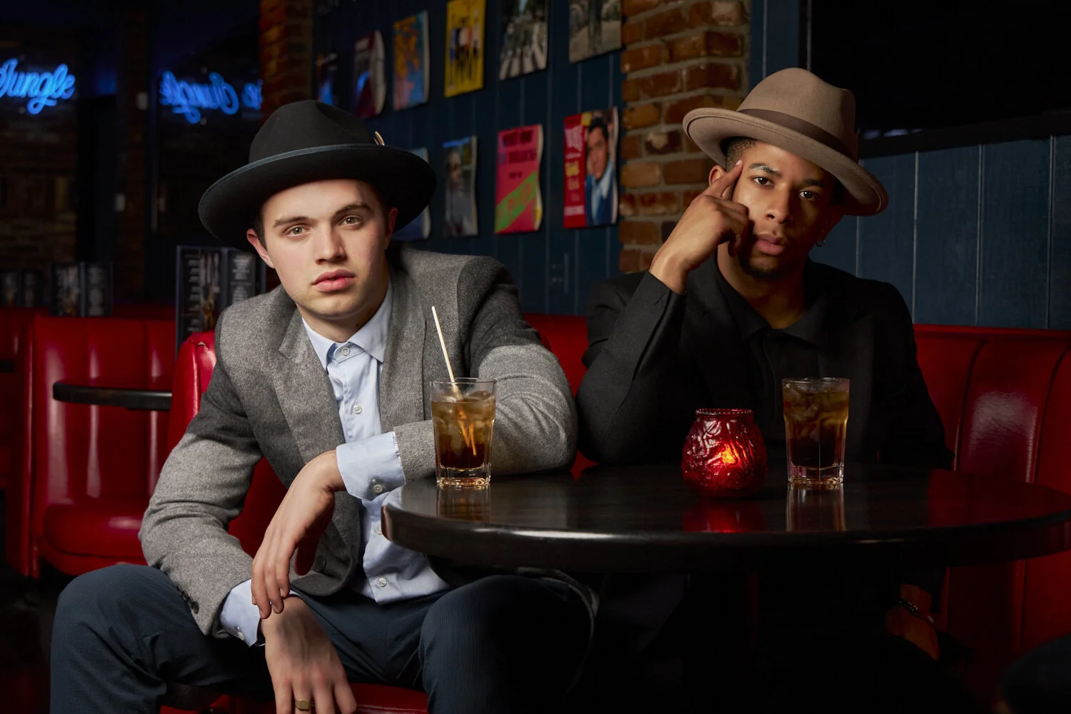Professional commercial product photography featuring Goorin hats.