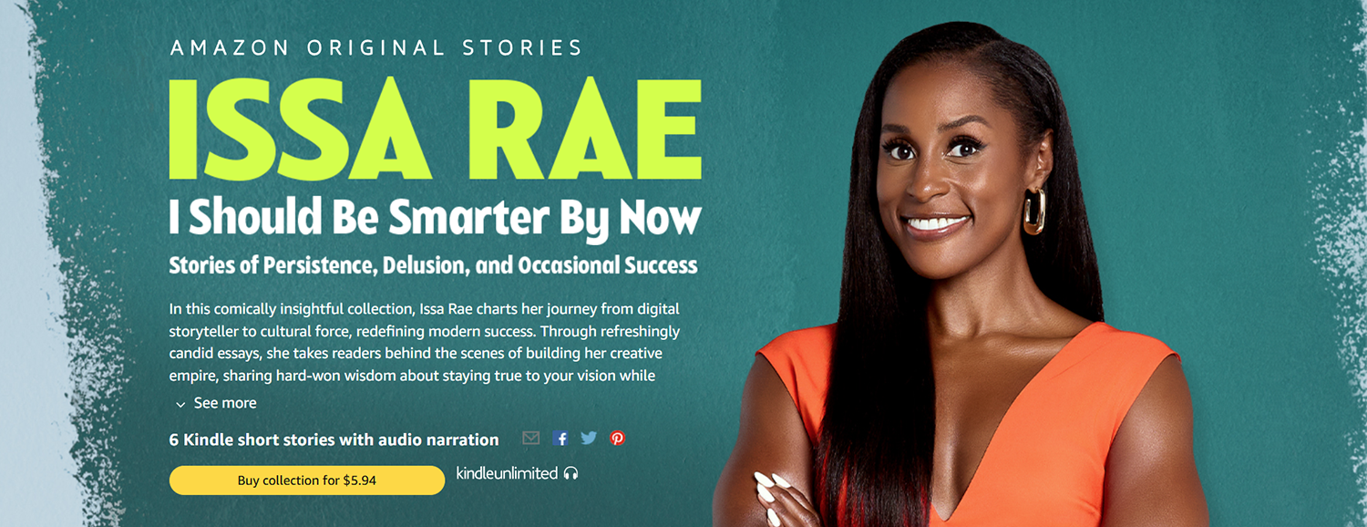 Professional commercial portrait photography featuring actress/producer Issa Rae for Amazon Original Stories.