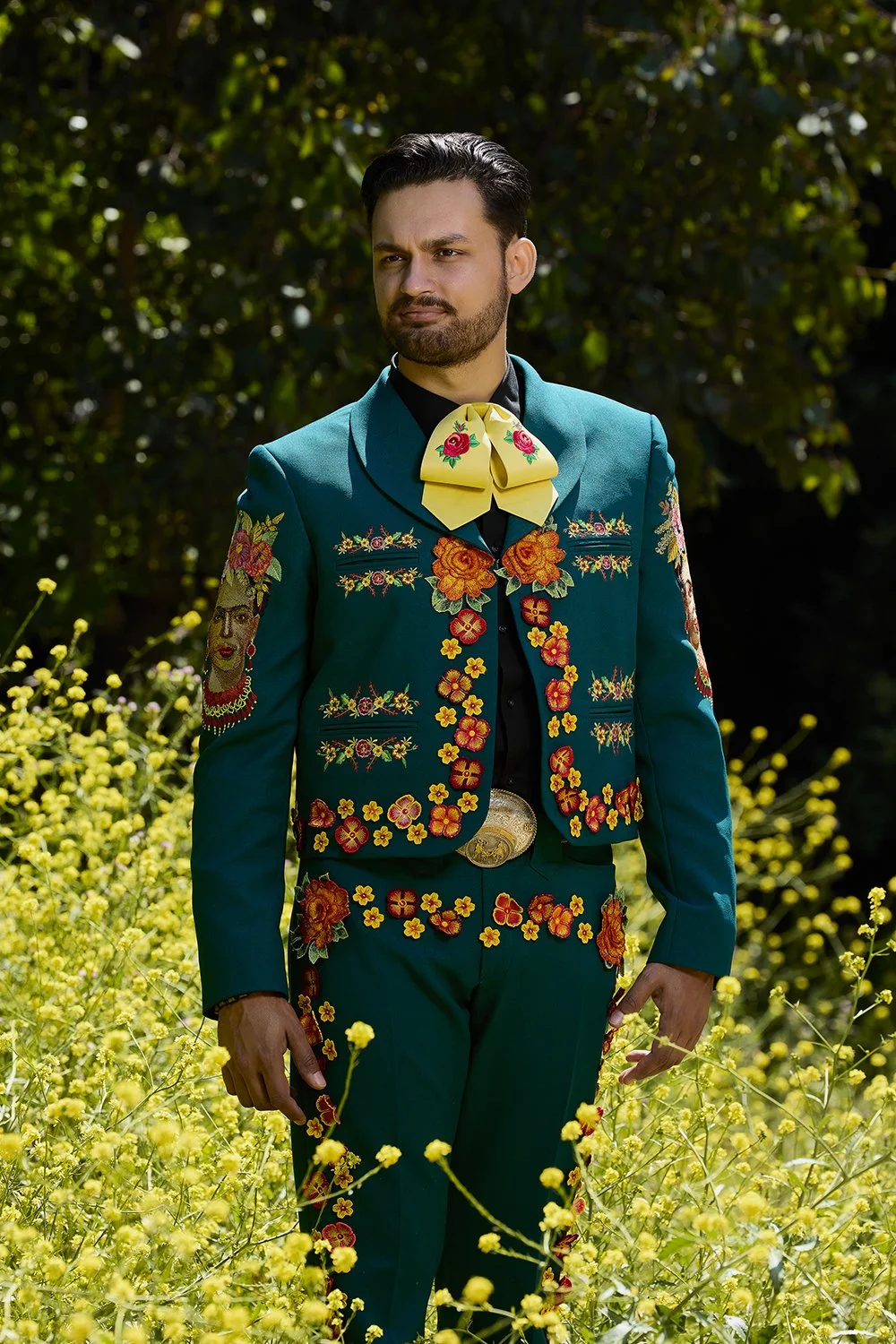 Professional outdoor portrait photography featuring bespoke tailor Alexander Andronescu in Los Angeles, CA.