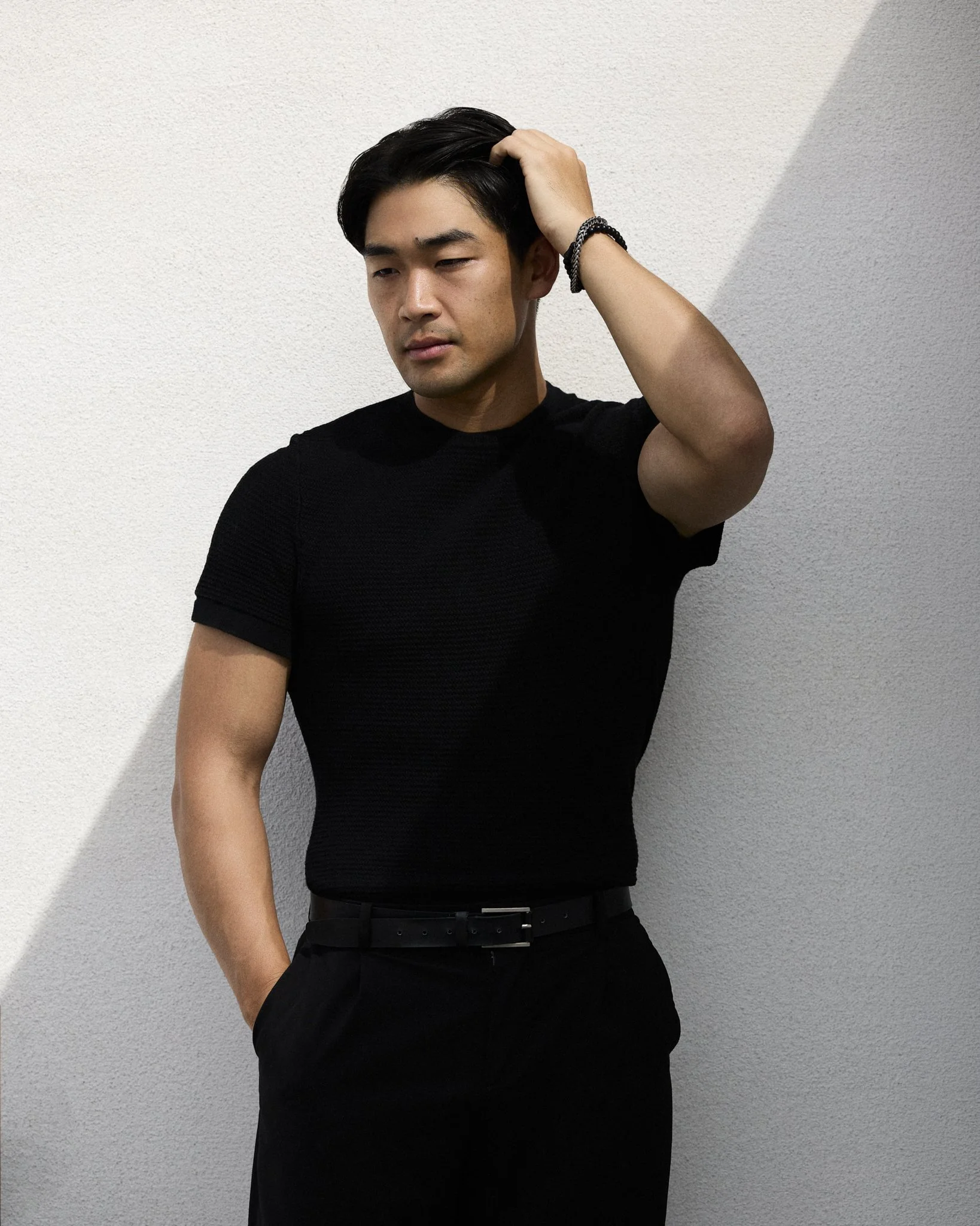 Professional editorial portrait photography featuring actor Dan Hwang.