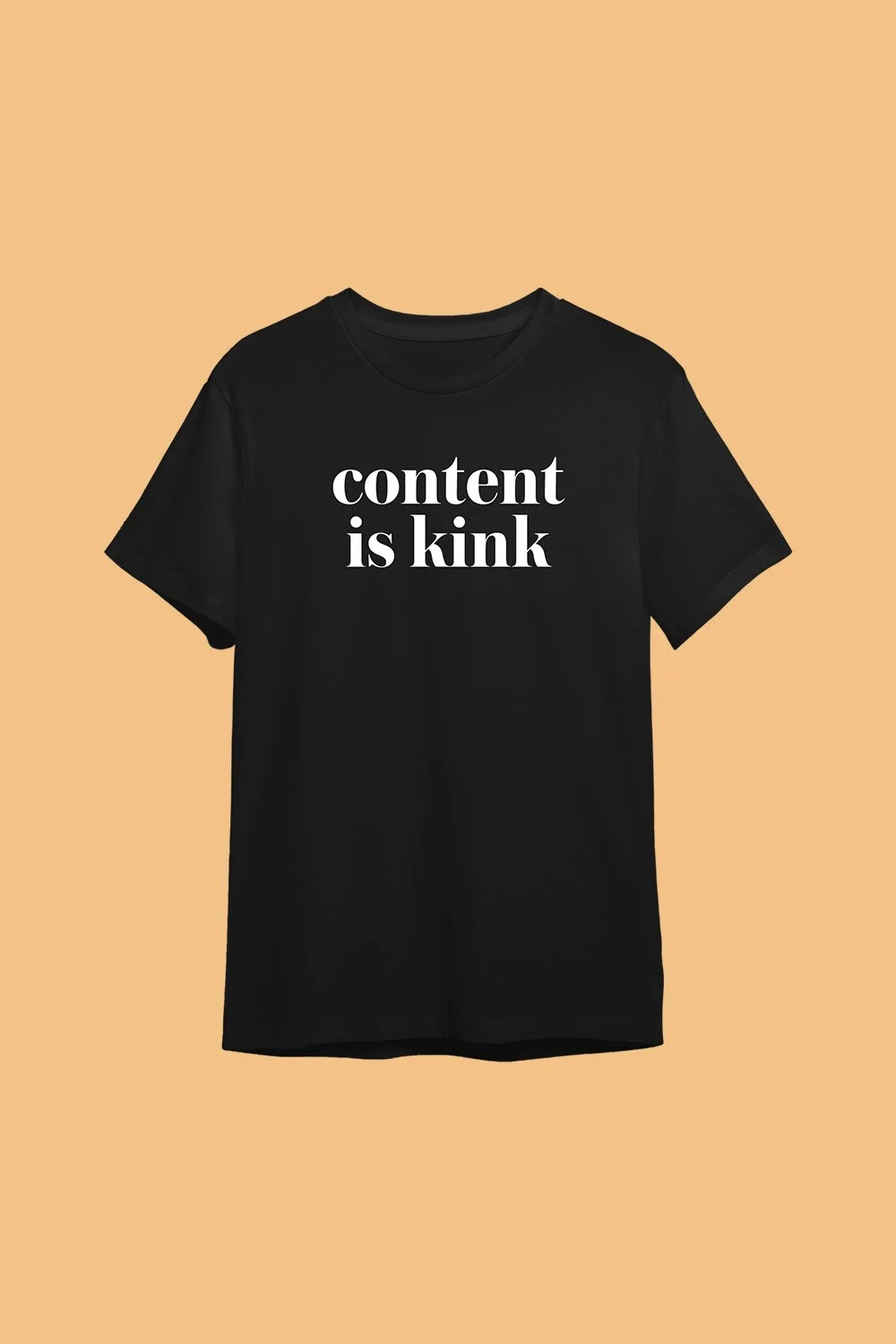 "Content is Kink" t-shirt design.