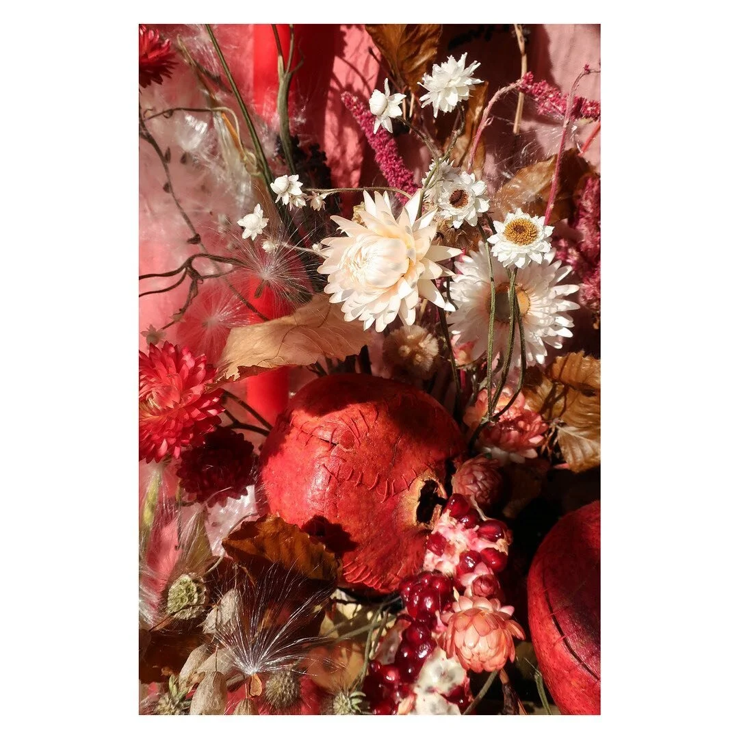 Ended the year making this strange dramatic still life. I made it while I had Covid, &amp; in the wake of a neighbor&rsquo;s sudden tragic death, thinking about our fragile, visceral bodies getting to love one another.  It is in direct relationship w