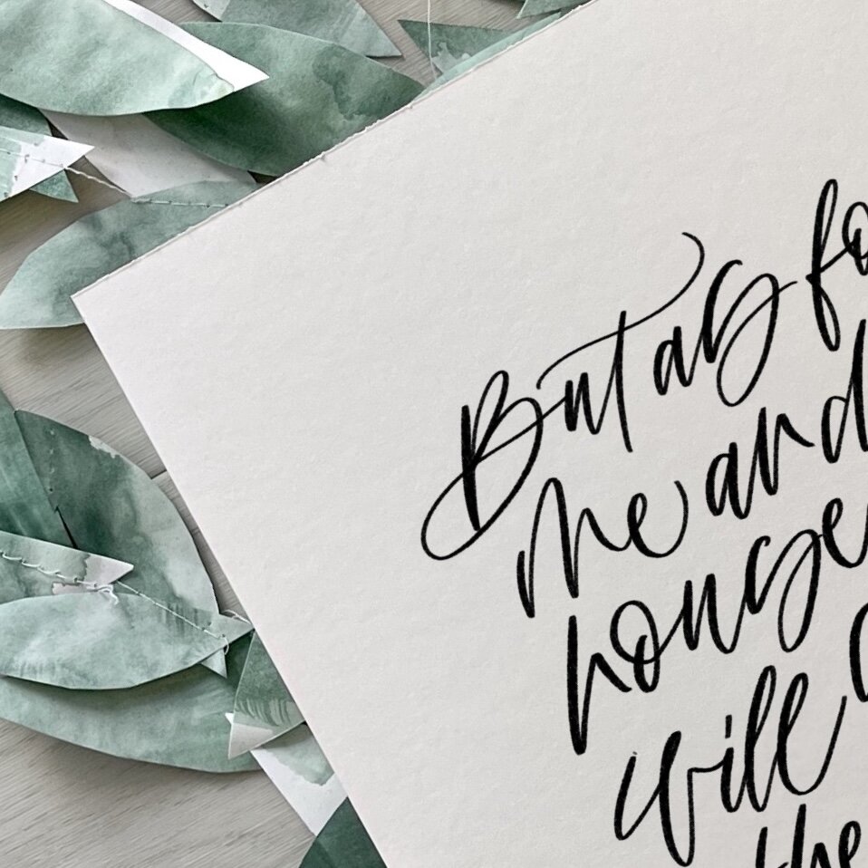 printable bible scripture art, favorite bible verses, scripture verses, art for gallery walls and home, office, or kitchen decor | original artwork by calligrapher & engraver, rinelle manansala