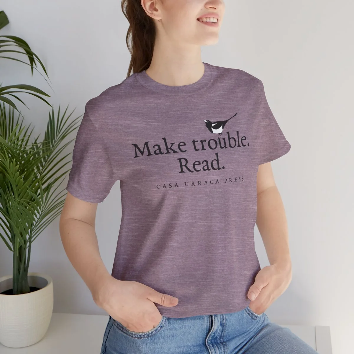 make-trouble-read-cotton-unisex-jersey-short-sleeve-tee-for-book-lovers-magpie-bird-lovers (1).jpg