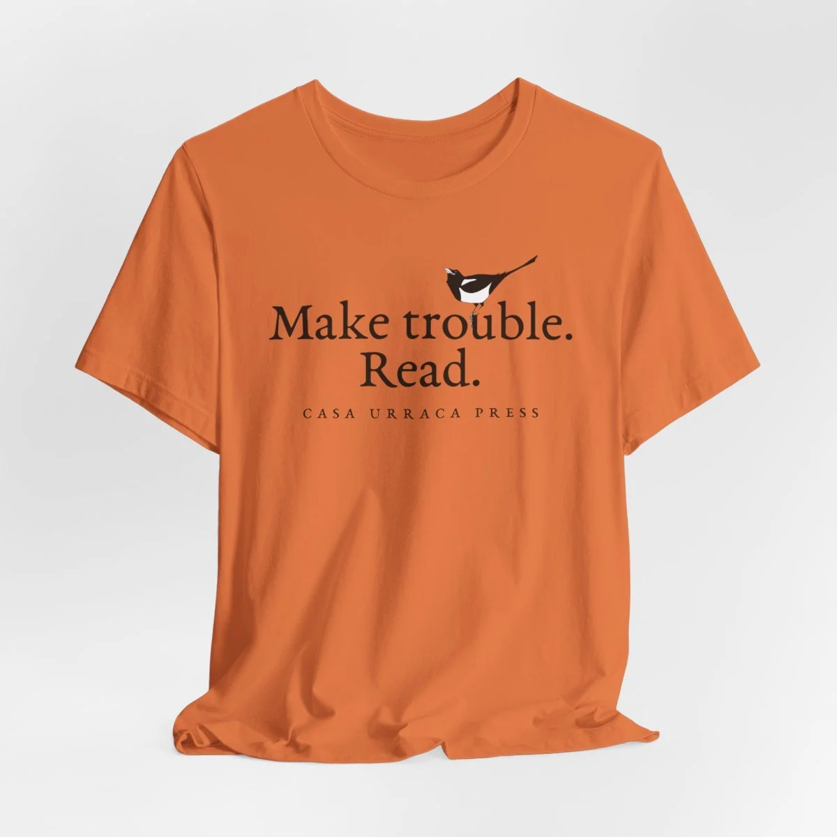 make-trouble-read-cotton-unisex-jersey-short-sleeve-tee-for-book-lovers-magpie-bird-lovers.jpg