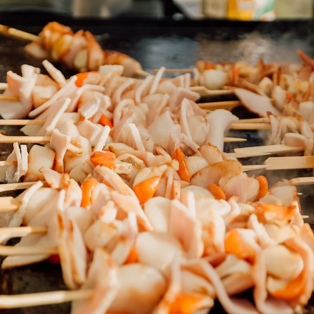 Bridport Surf Club Scallop kebabs