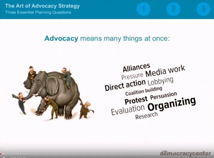 Advocacy Resources — THE DEMOCRACY CENTER