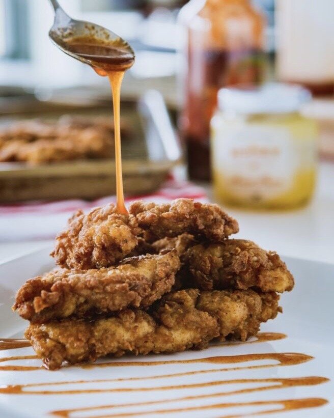 Hot Honey Fried Chicken &amp; Waffles