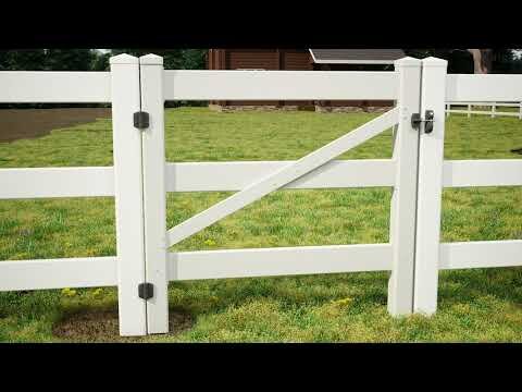 Hamptons Fencing 3 Rail Gate - Width Adjustable