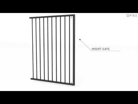 Gate converter - tubular panels