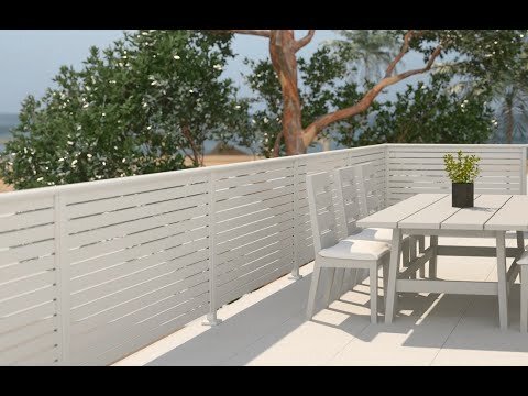 Horizontal Aluminium Slat Balustrade