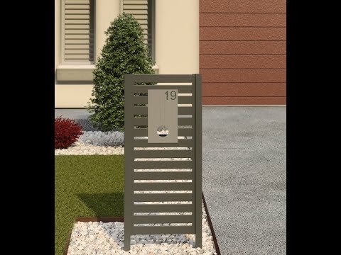 POSTA Letterbox with slat screening