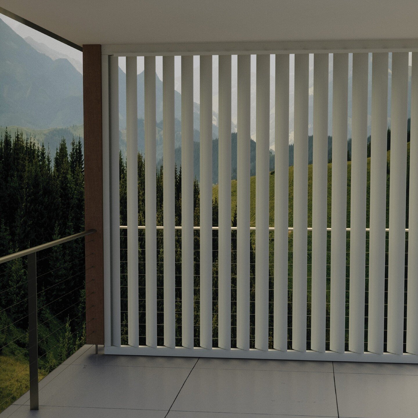 Introducing the brand new MOVE Operable aluminum shutters. These sleek and modern vertical louvres are not only visually appealing, but also offer a wide range of advantages. Ideal for enclosing an outdoor space, protect  from the elements, or simply