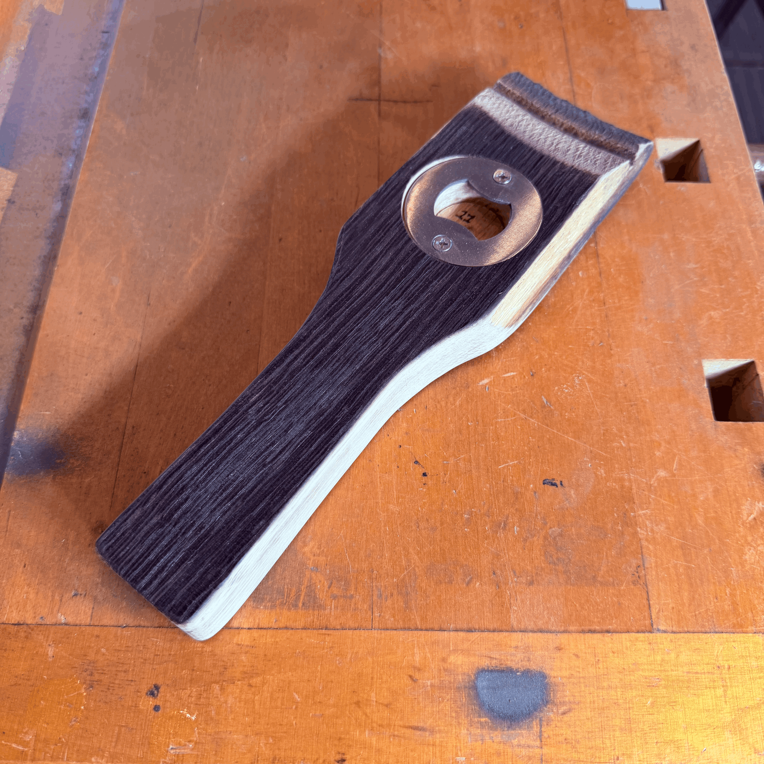 Whiskey Barrel Stave Bottle Opener — #11