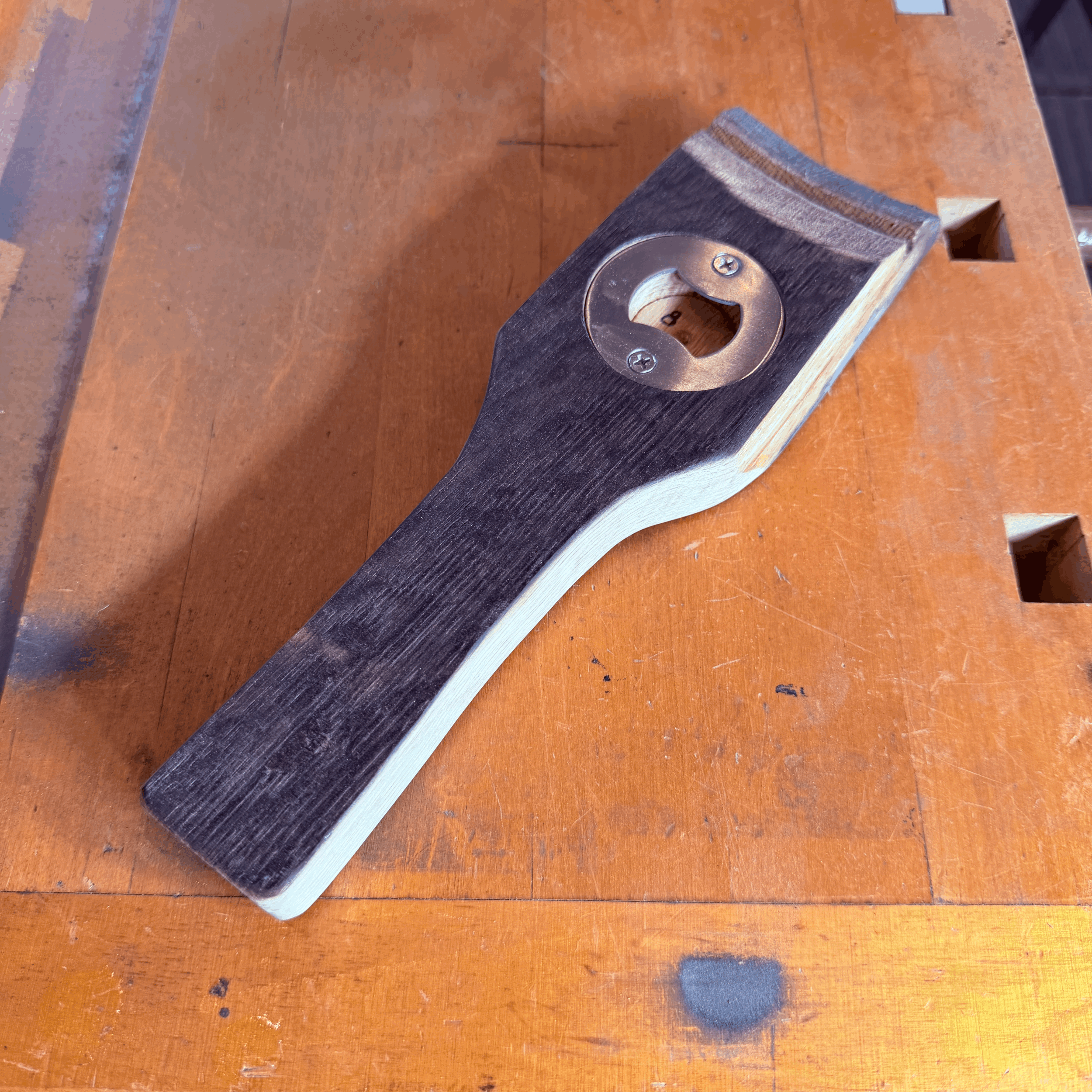 Whiskey Barrel Stave Bottle Opener — #08