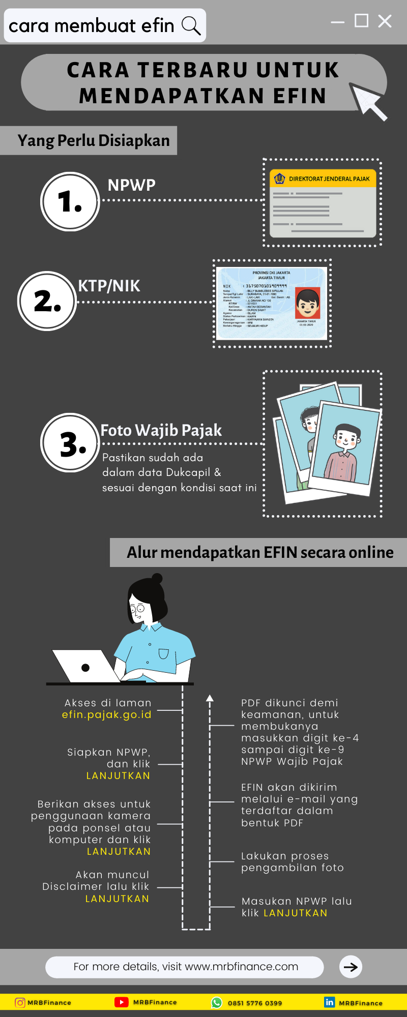Cara Baru untuk Mendapatkan EFIN secara Online!<br/> — MRB Finance