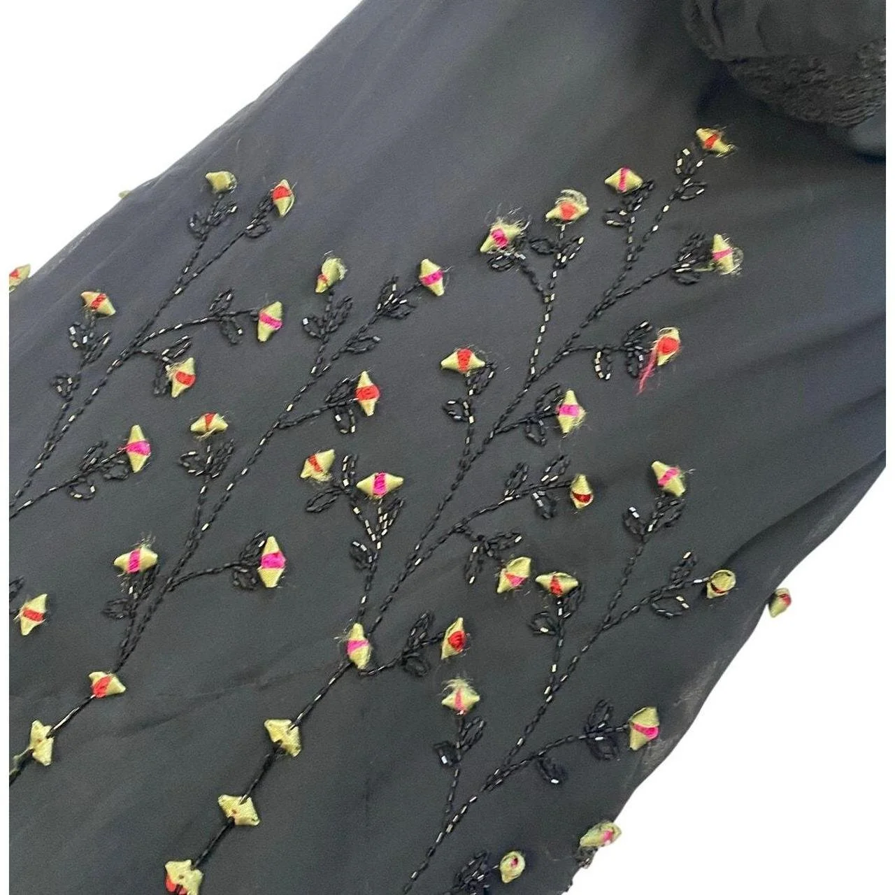 by design southampton embroidered maxi dress Chambray Stitch & Bloom Embroidered Maxi Dress, Denim Medium main image 1