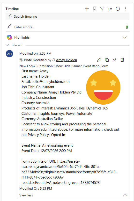 UPDATED: Form Submission and Event Registration Summaries in Customer Insights - Journeys