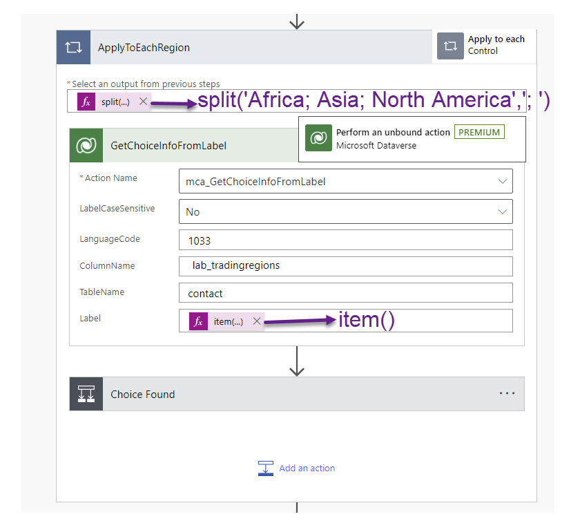 Choice and Choices column conversion in Power Automate in a single flow ...