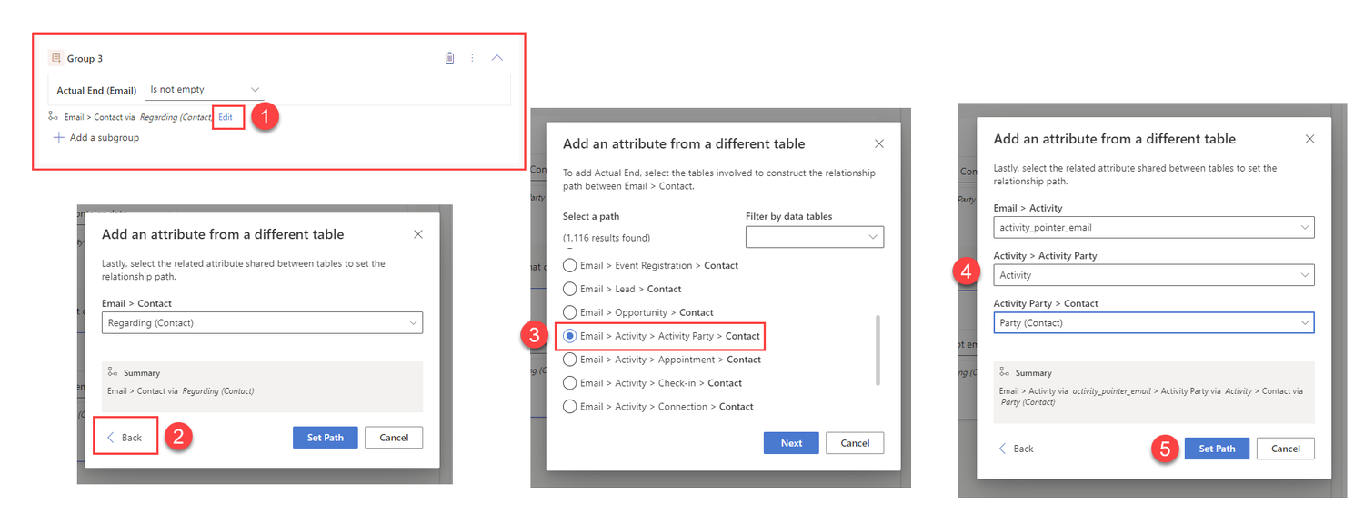 Create Email and Appointment activity based exclusion segments in ...