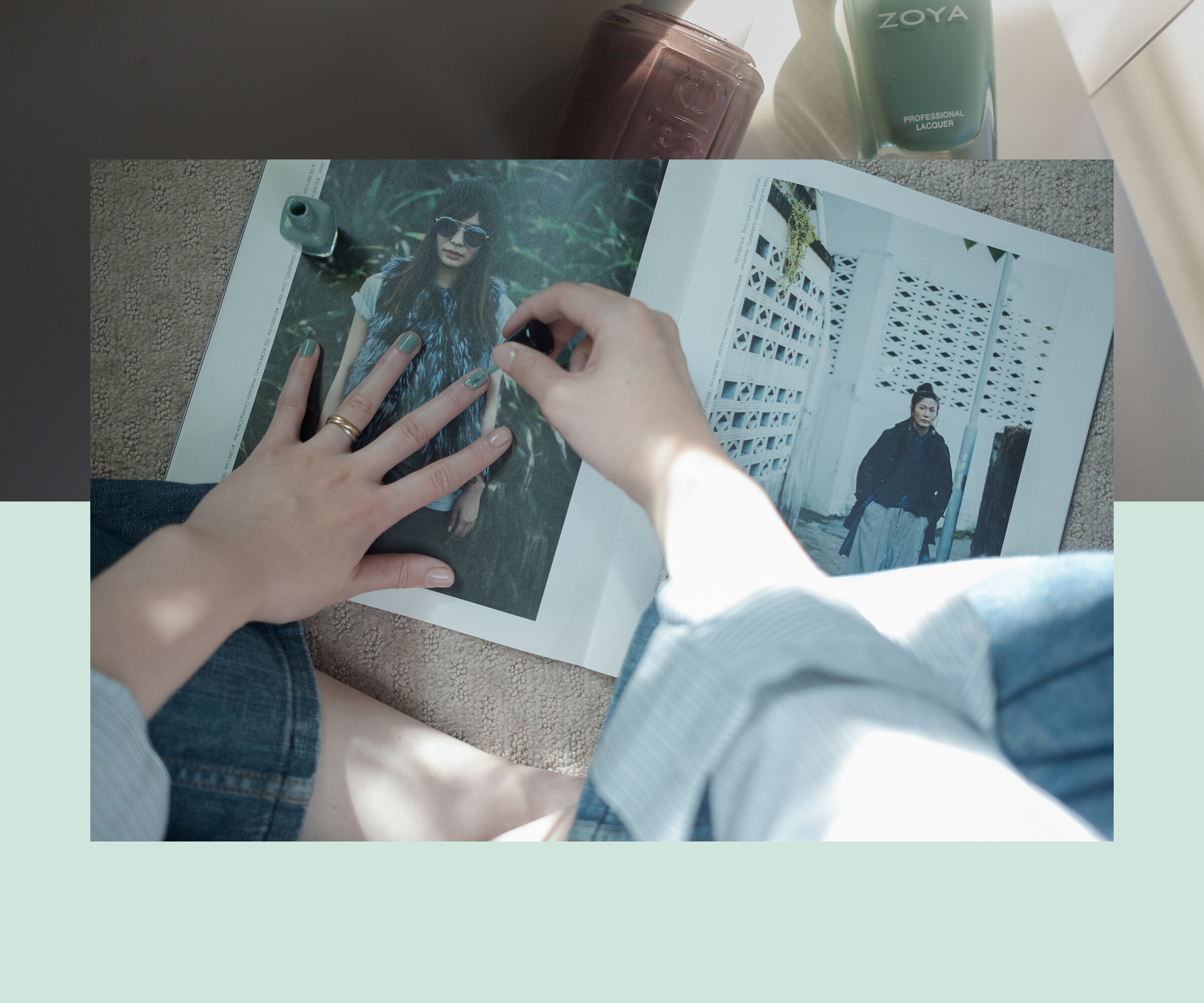  低饱和色  /  Zoya  Bevin &amp;  Essie  Ladylike  
