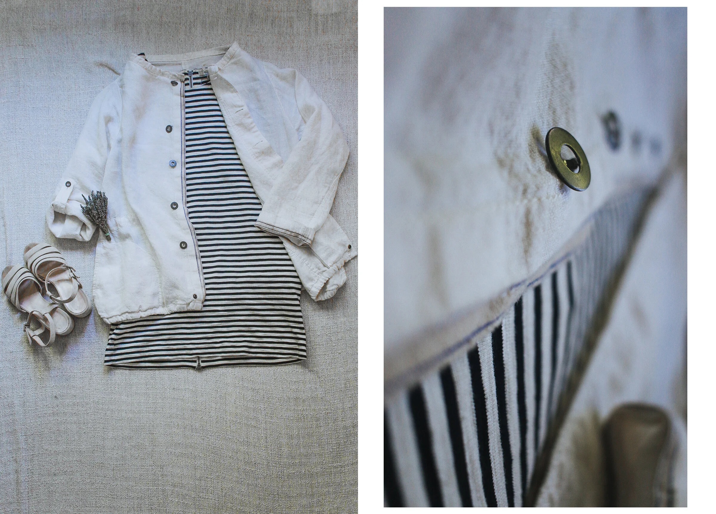  出镜的亚麻单品：外套 