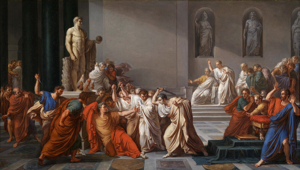 Vincenzo Camuccini, The Death of Caesar (1806)