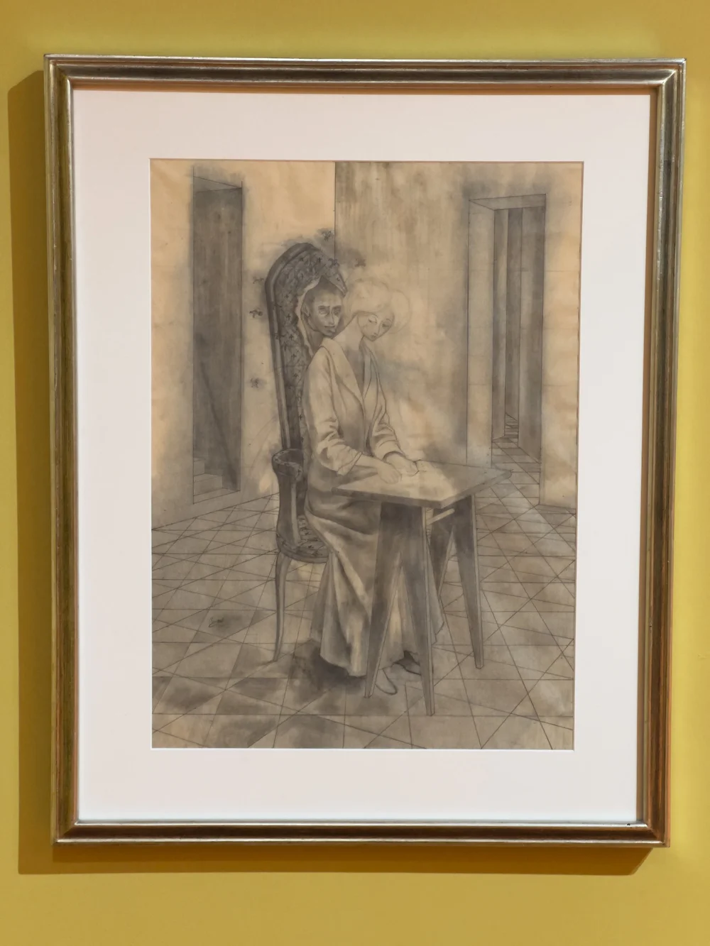 Varo, pencil drawing for "Disturbing Presence"