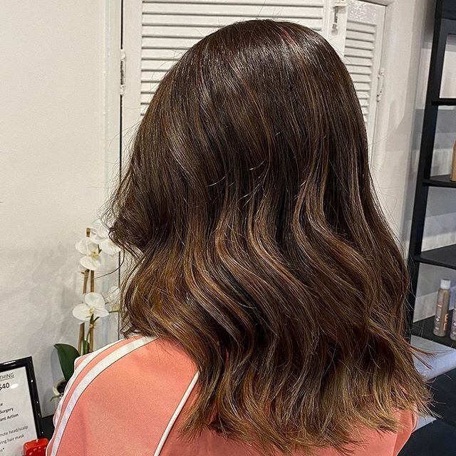Brunettes can also have more fun! We loved doing this beautiful glow up. Come see us to get pampered. We can&rsquo;t wait to give you the hair transformation you deserve.

We are open normal hours Tues-Sat. Call 9417 4969 or email info@thevelvetroom.