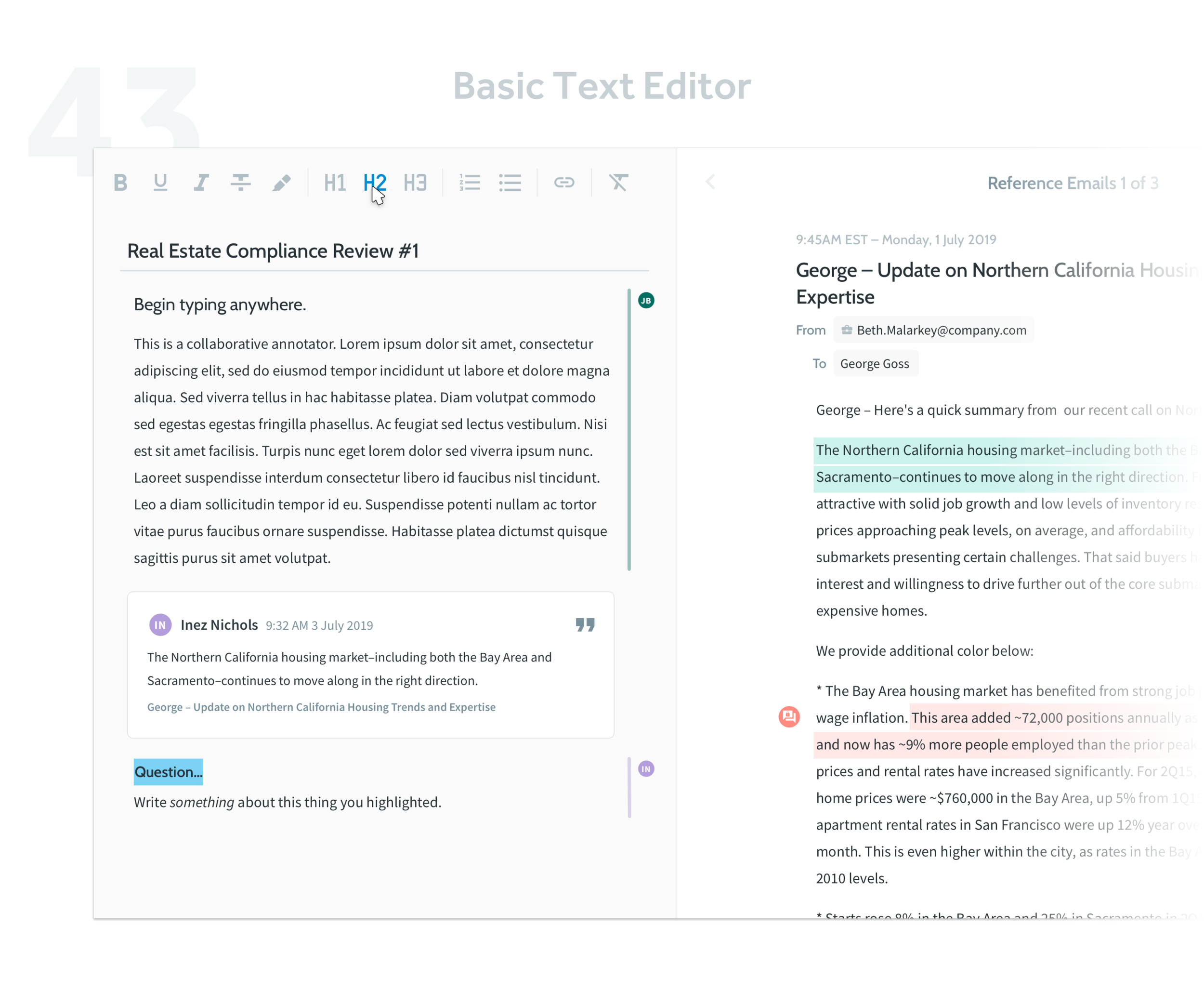 A basic text editor for day forty-three.