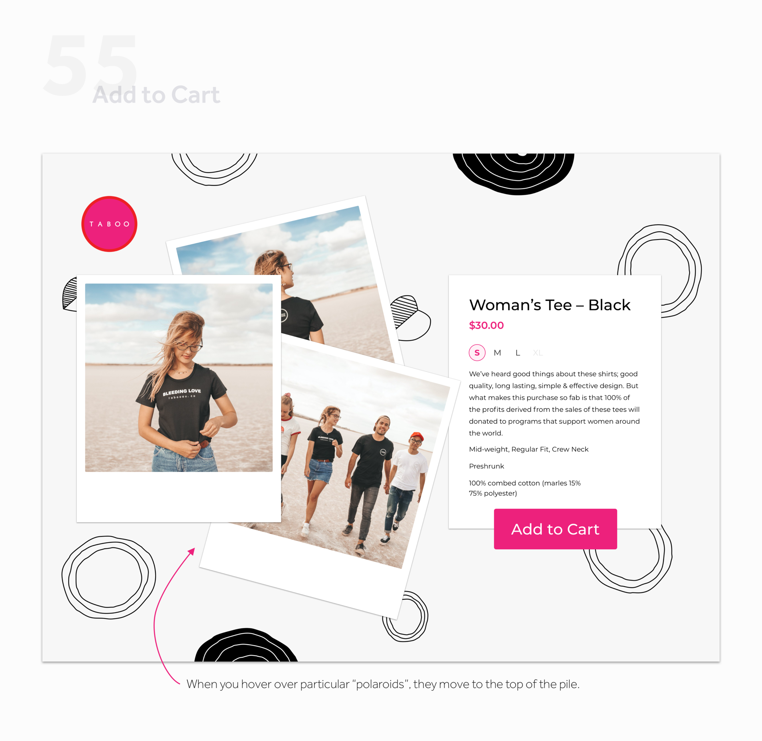 An e-commerce concept for day fifty-five.