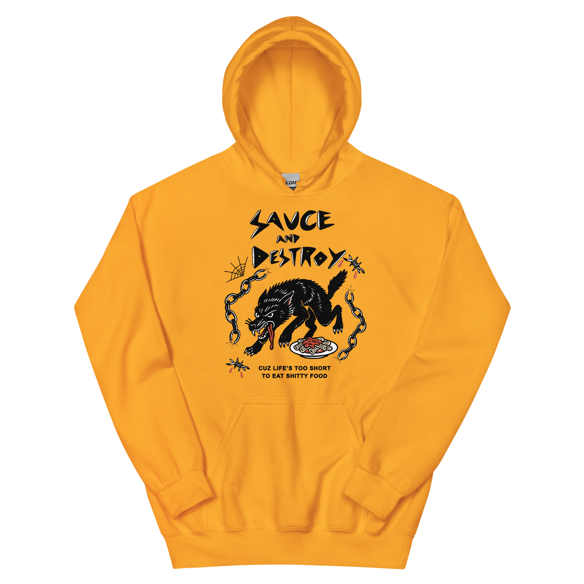 Life’s Too Short Wolf Pullover Hoodie