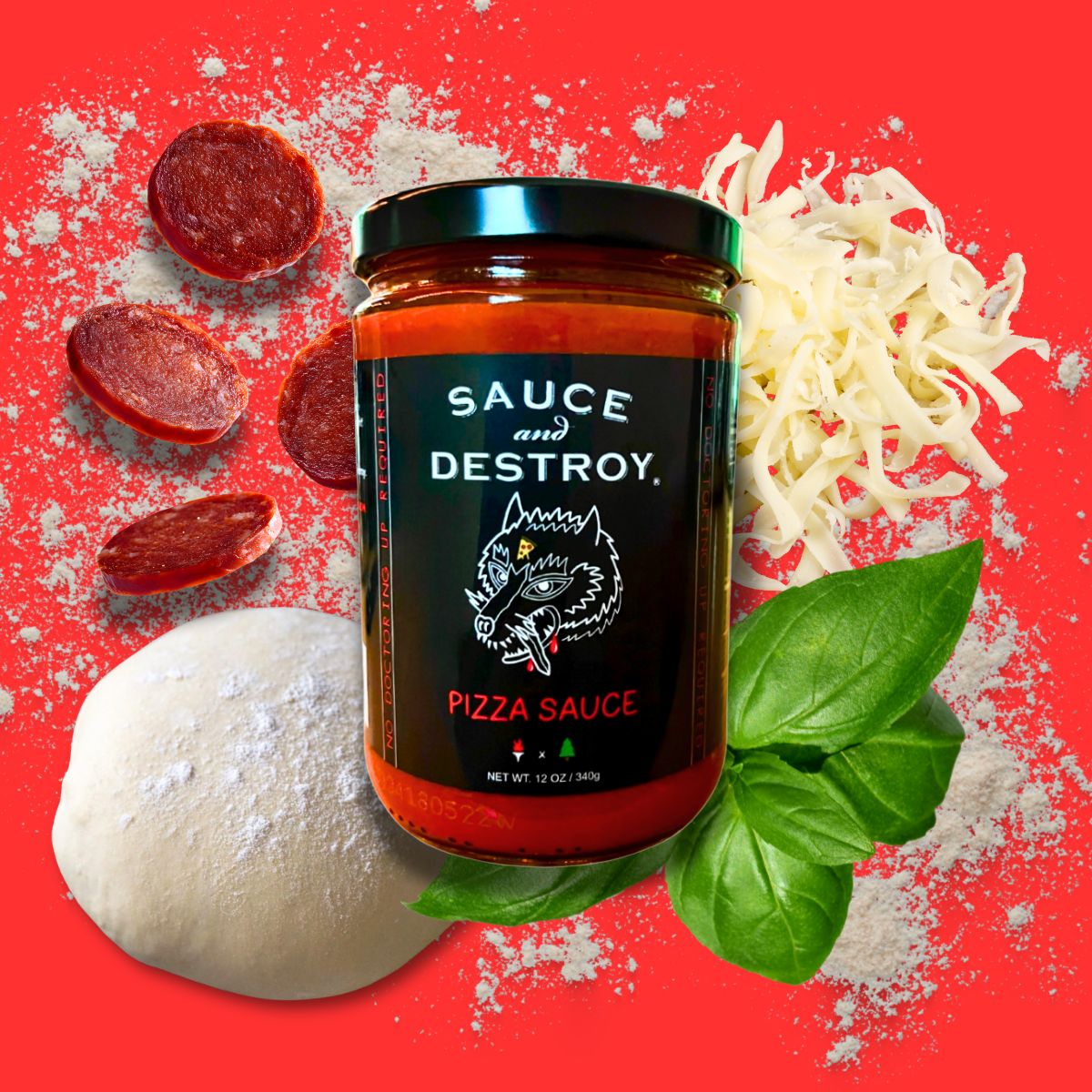 Sauce and Destroy Pizza Sauce 12 oz