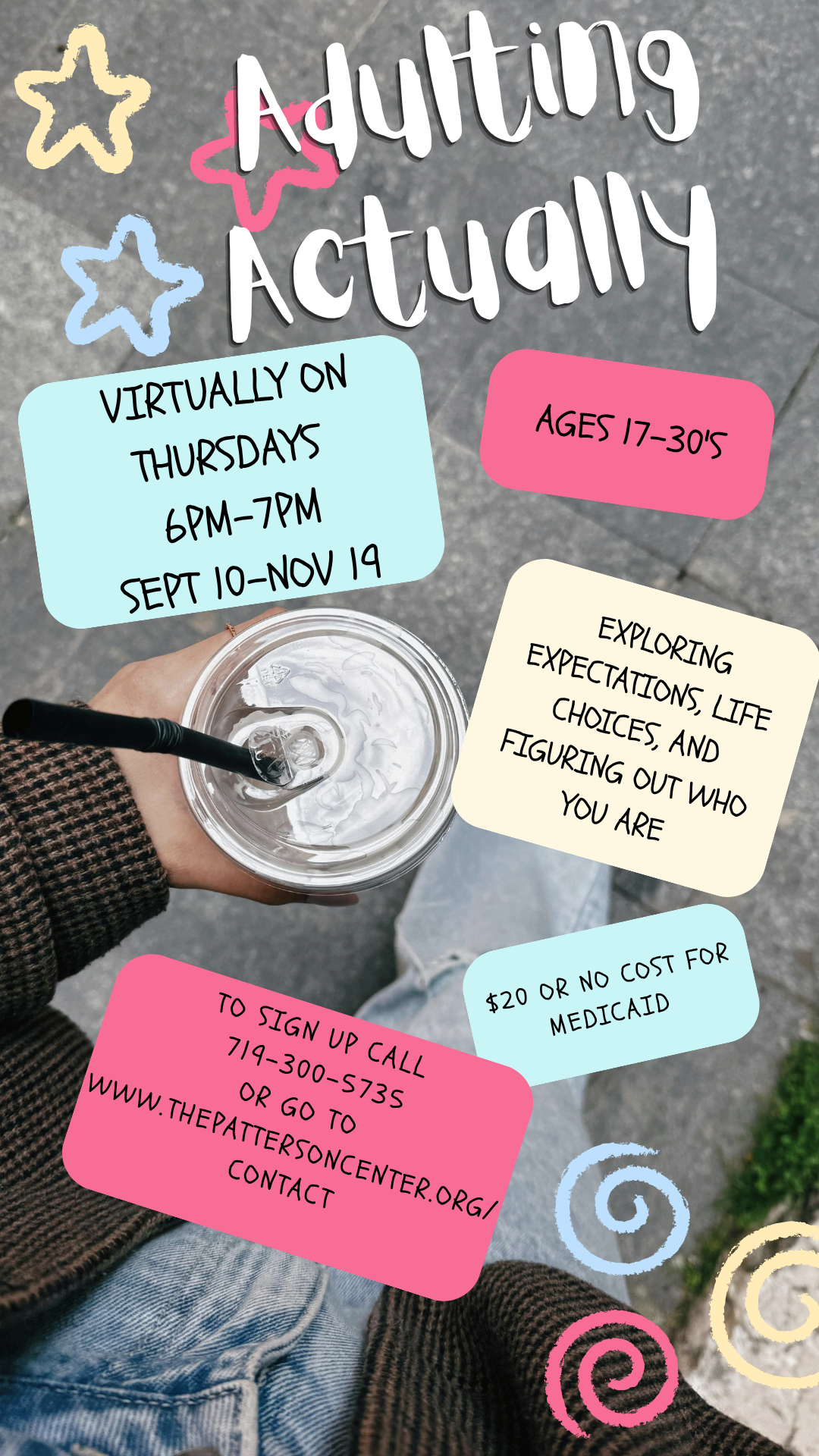 college groups near me, how to make friends in colorado springs, meetup groups near me, support groups for young adults