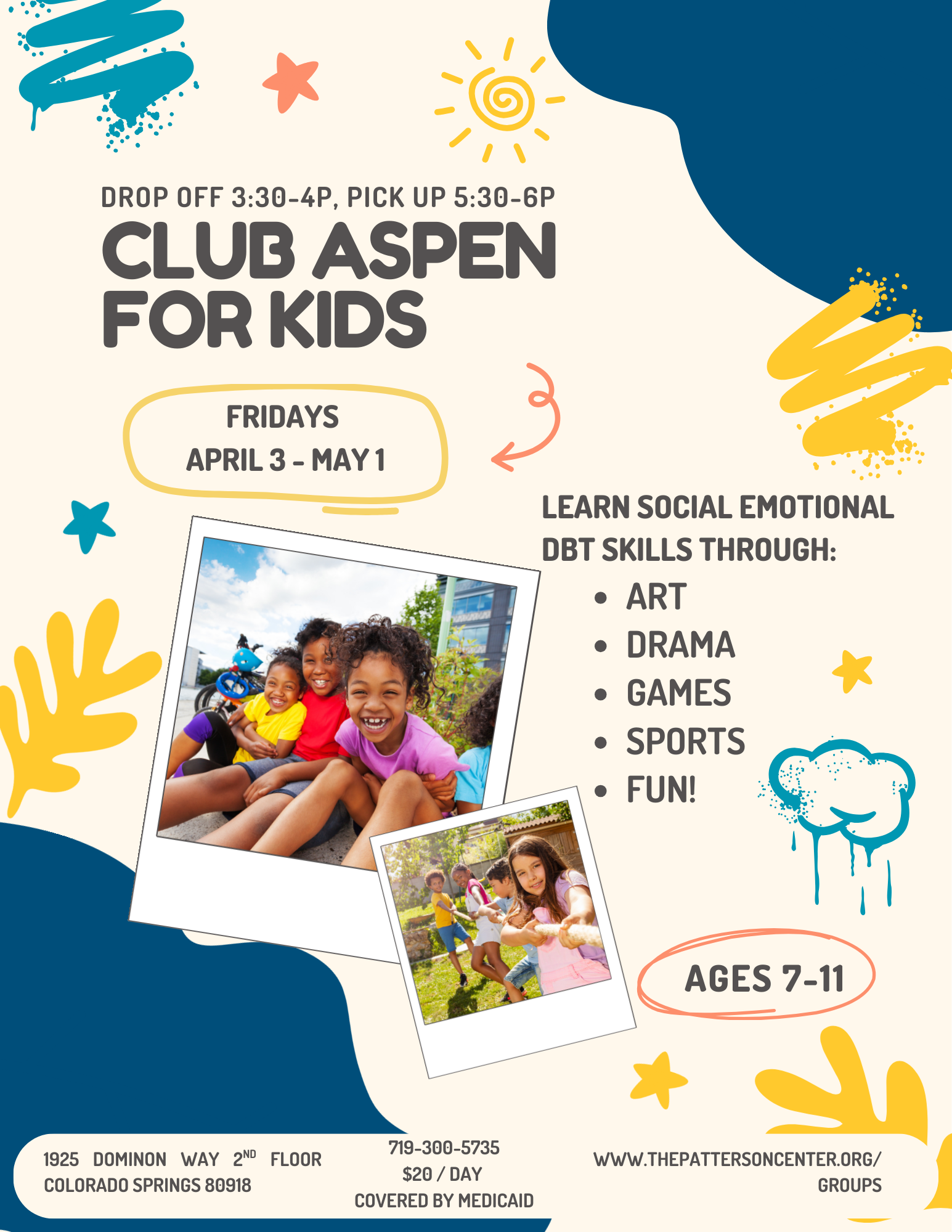 social skills group for kids, dbt for kids, after school for kids