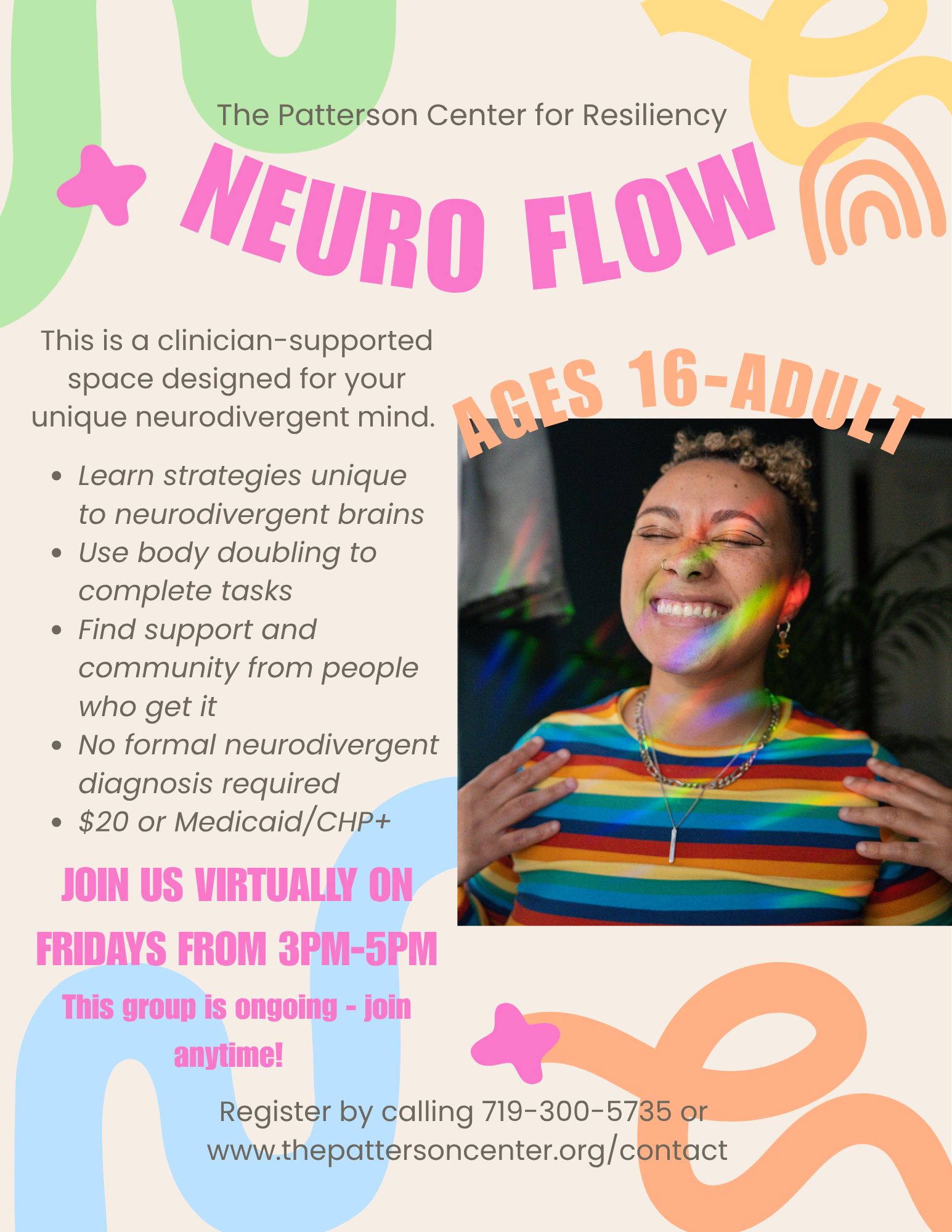 neurodivergent therapists in colorado, group for adhd, adhd support in aurora, autism group for adults