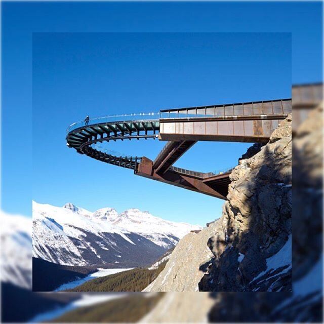 #IGtakeover Editor Ayomide Erinle - 
As my takeover comes to a close I want to show you one of my favourite structures. 
GLACIER SKYWALK, JASPER NATIONAL WALK, CANADA 
BY @sturgessarchitecture
This cantilever bridge spans over 450m and is 280m above 