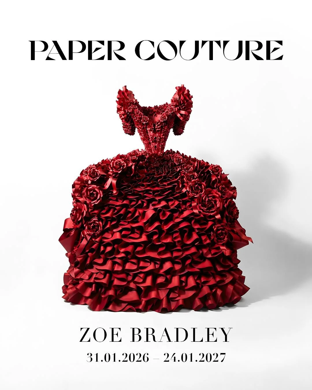 Ny udstilling med den britiske kunstner og papirskulpt&oslash;r Zoe Bradley p&aring; Museum for Papirkunst: Paper Couture 🌹
 
Fernisering: 31. januar kl. 14.00
Sted: Ilsigvej 2, 9492 Blokhus
Fri entr&eacute;
 
Jammerbugt Kommunes borgmester, Christi