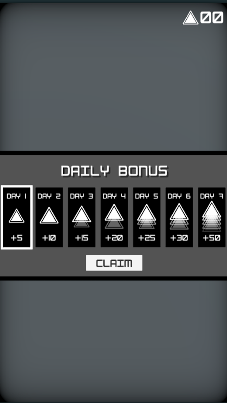 Daily Bonus Screen