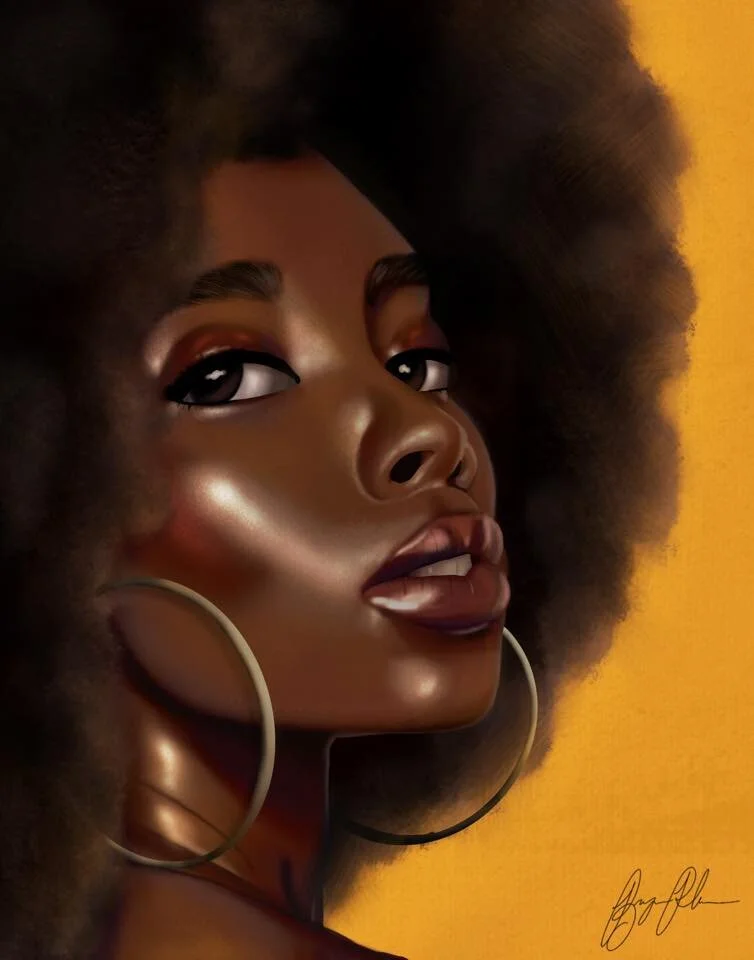 Sunshine - A Character study done during the "One Week Portrait Challenge" through Paintable.cc. Done using the procreate app on the iPad Pro