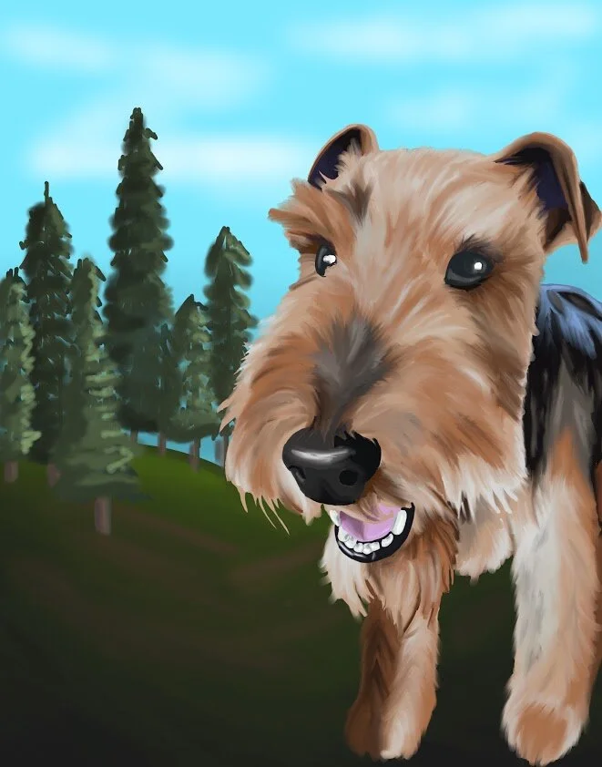 Pet Portrait Commission - a pet commission done using the procreate app on the iPad Pro