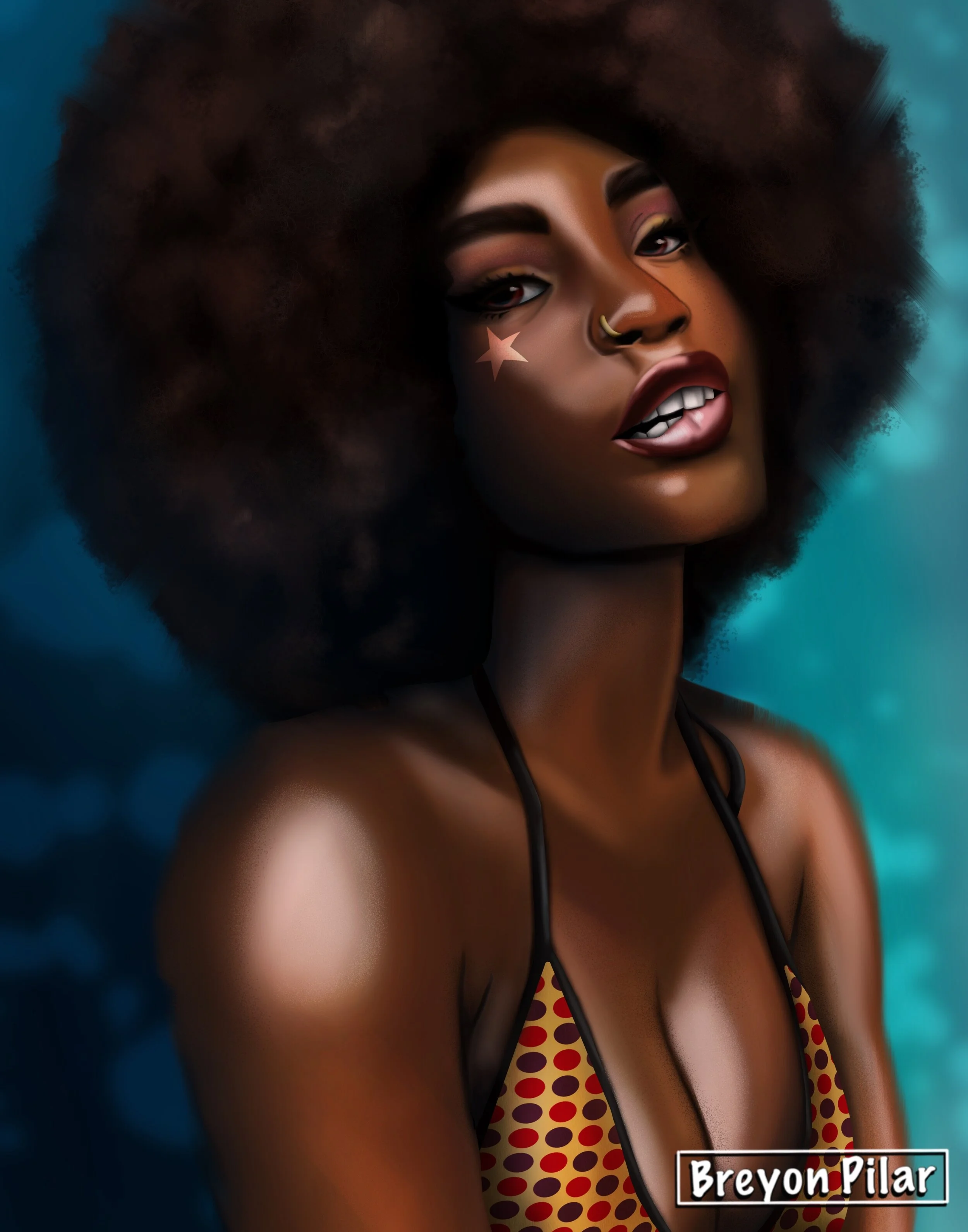 Attitude - A Character study done during the "One Week Portrait Challenge" through Paintable.cc. Done using the procreate app on the iPad Pro