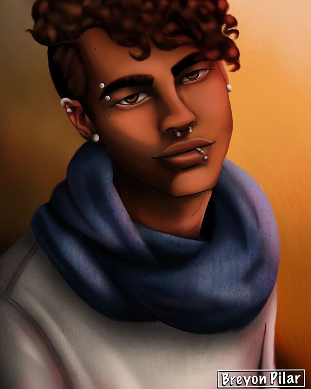 Pierced.
.
.
.
#breyonpilar #procreateart #pierced #portraitart #scarfboys #digitalart #digitalillustration #digitalartist #menwithcurls