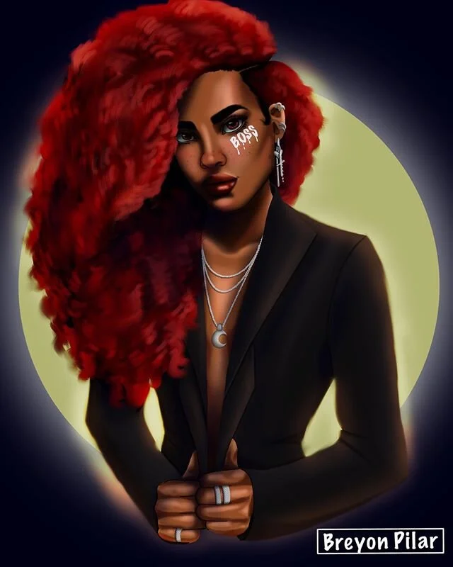 Nevertheless, she persisted. Like a Boss.
.
.
.
#breyonpilar #procreate #procreateartist #redhairdontcare #boss #likeaboss #digitalart #curlyhair #powerful #melaninpoppin #glowup