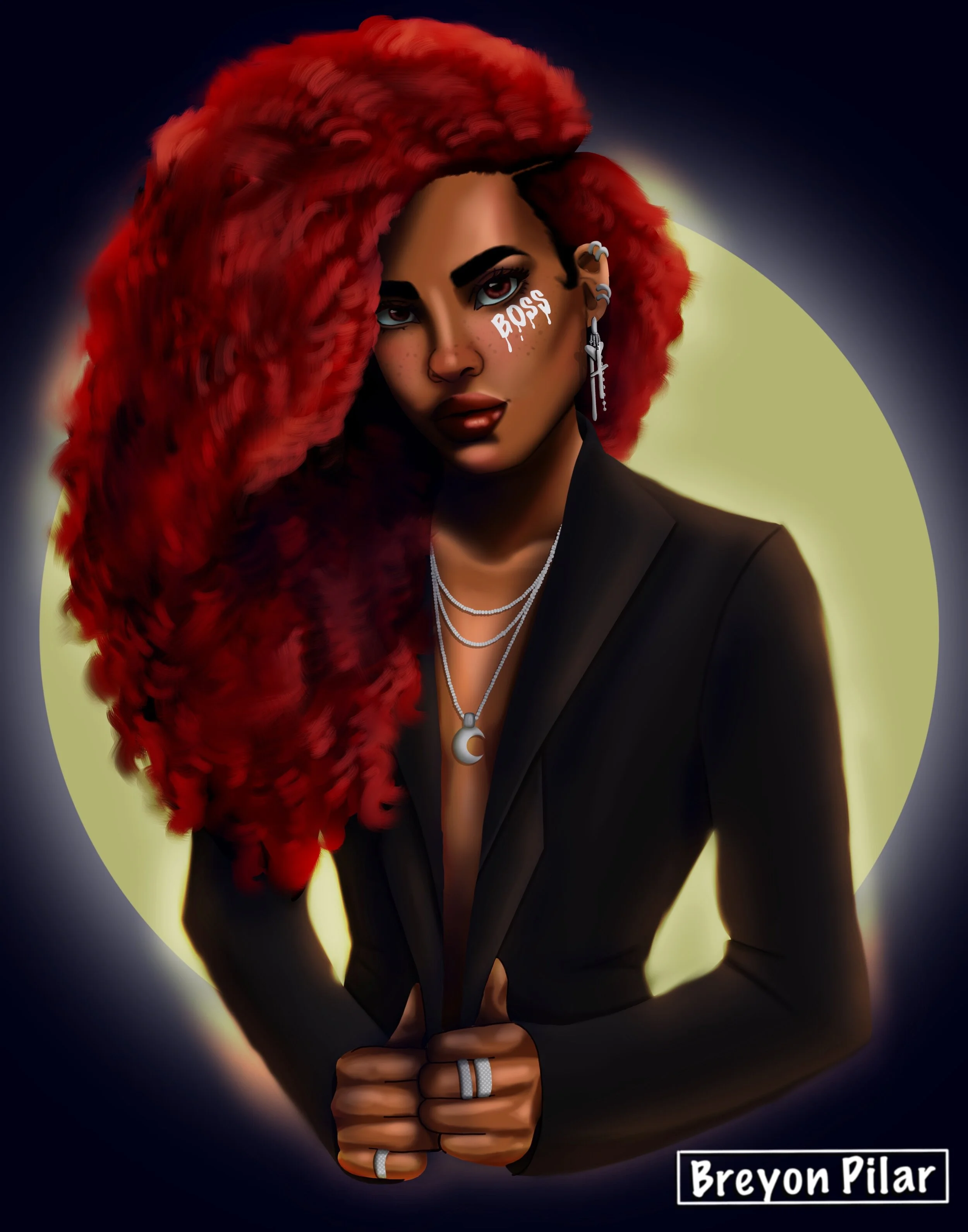 Boss -  A Character study done utilizing the procreate app on the iPad Pro