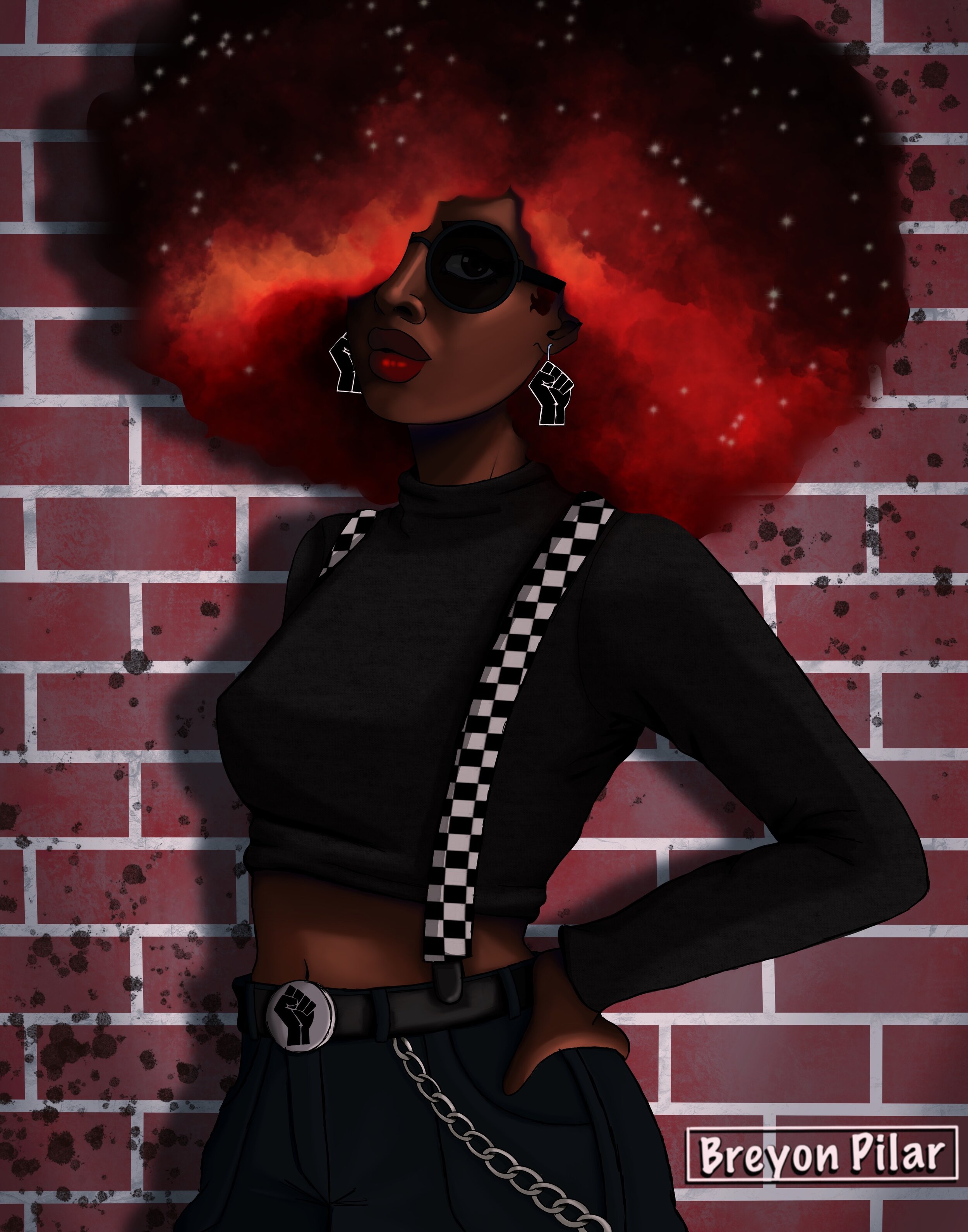 Black Power - A Character study done utilizing the procreate app on the iPad Pro