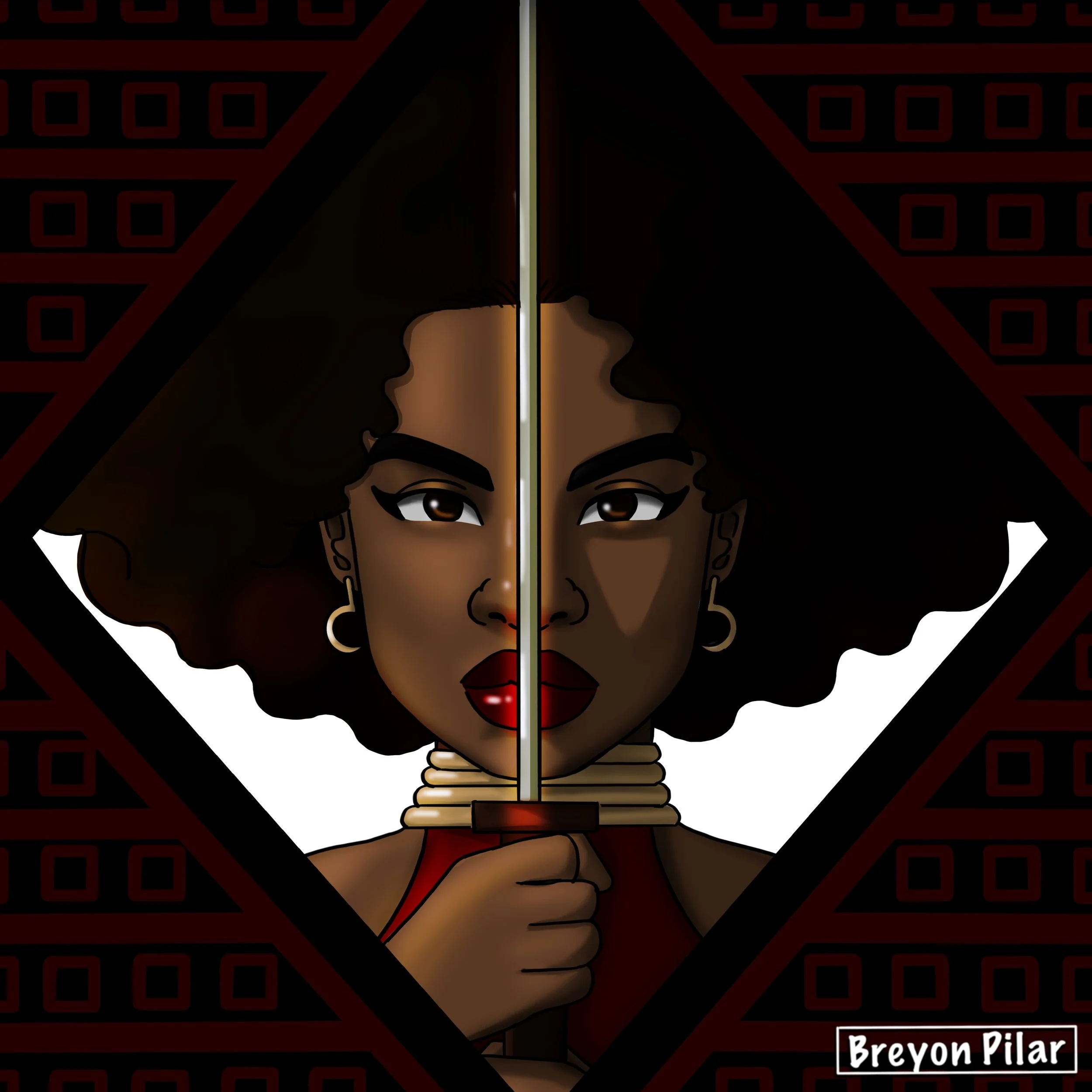 Sword Wielder - A Character study done utilizing the procreate app on the iPad Pro